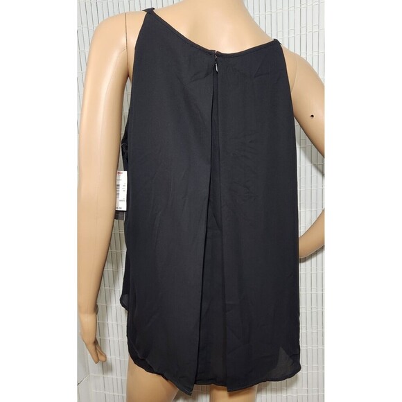 Zac And Rachel sleeveless Top with layers For Women Size Large Black Color B1 - Picture 3 of 12